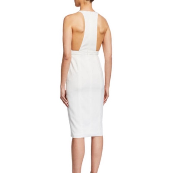 NWT Jay Godfrey Kit Deep V Racer Back Midi Dress sz4-0269 - Picture 2 of 11